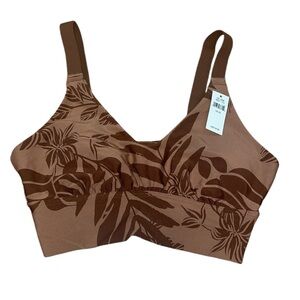 NWT aerie brown sports bra